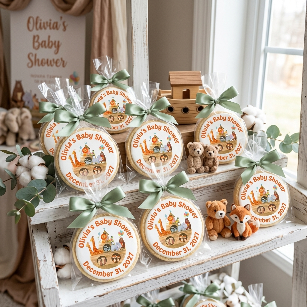Noah's Arc Baby Shower Cookies