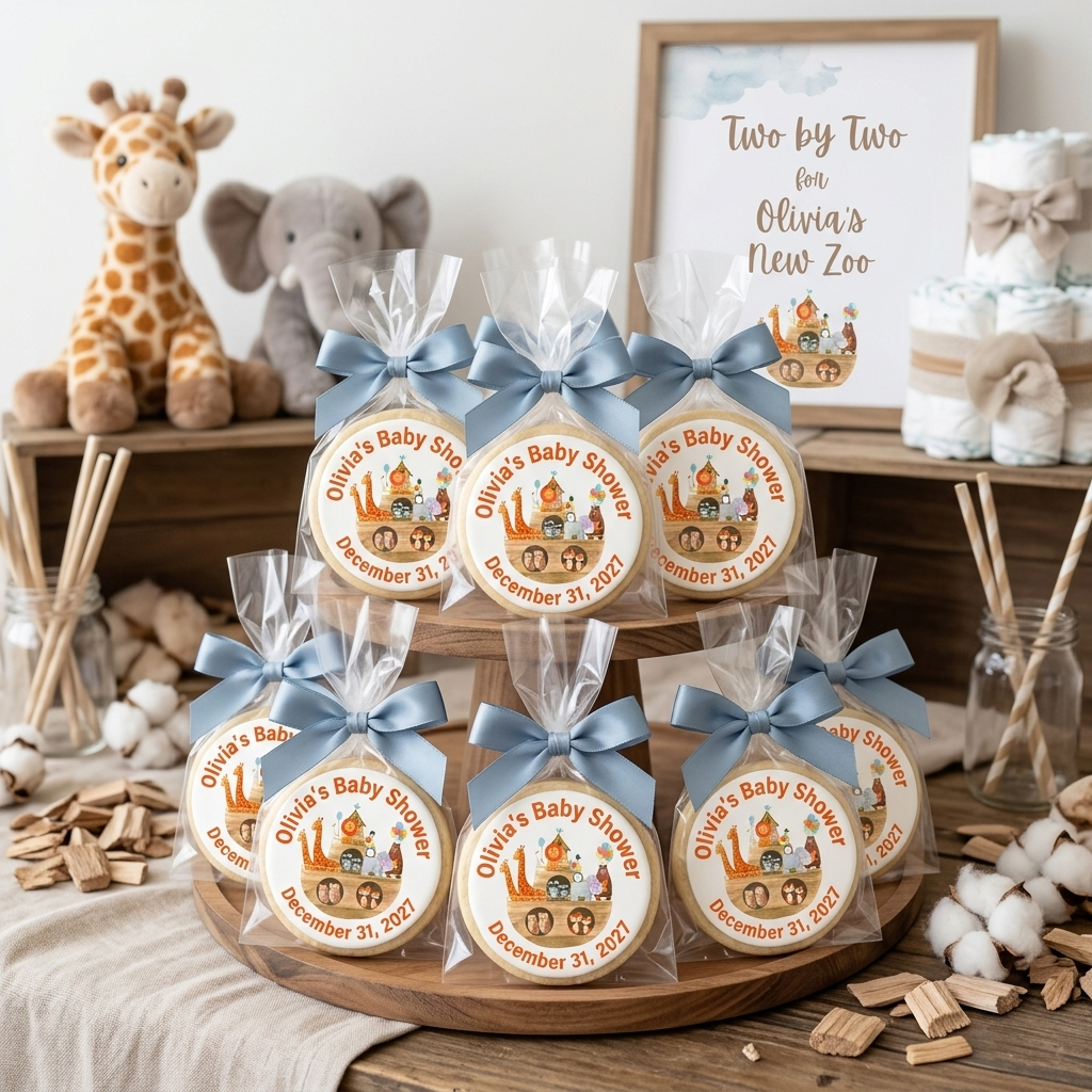 Noah's Arc Baby Shower Cookies