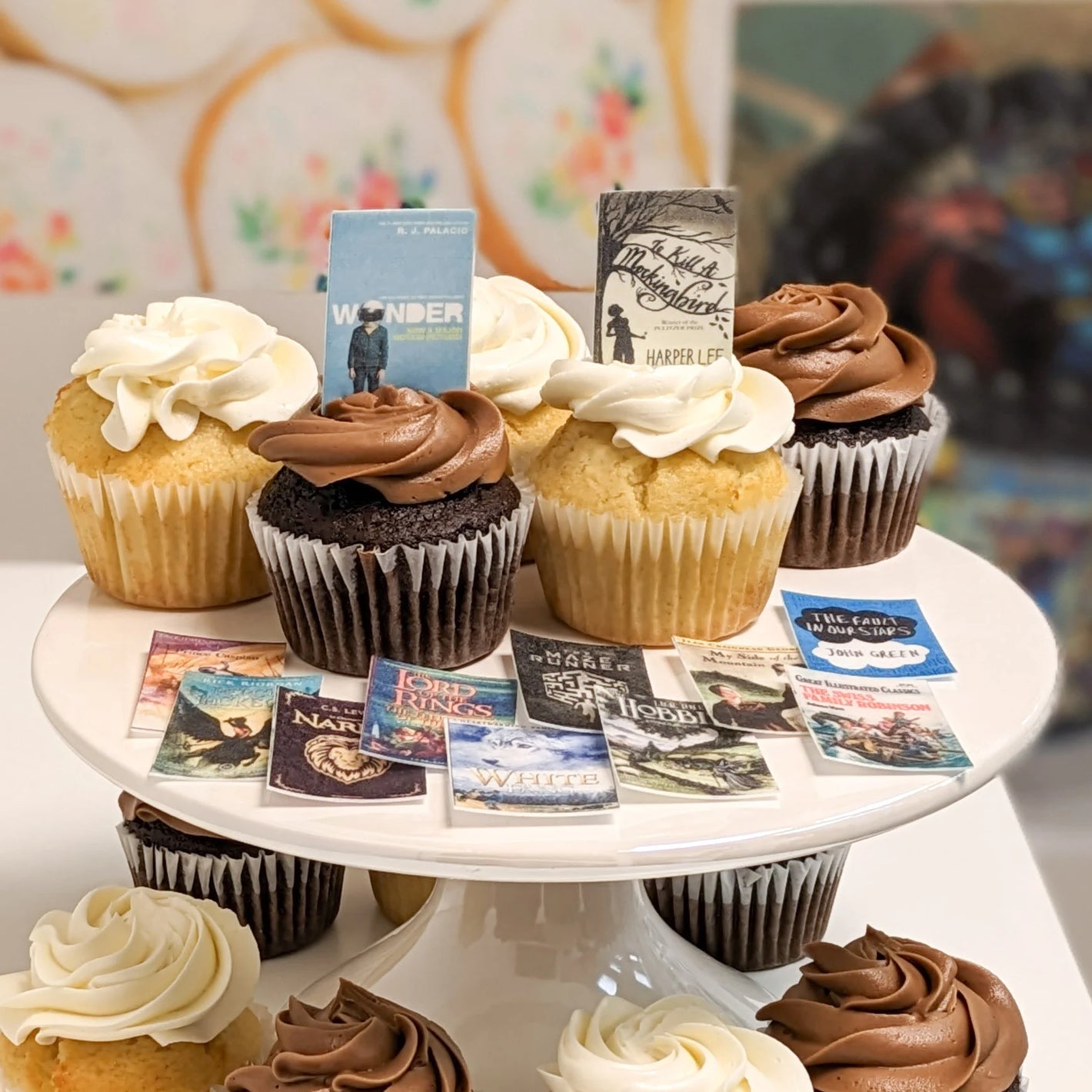 Novel Book Cupcake Toppers