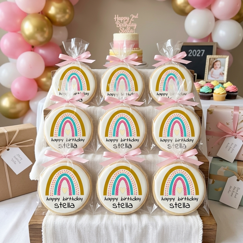 Little One Rainbow Cookies