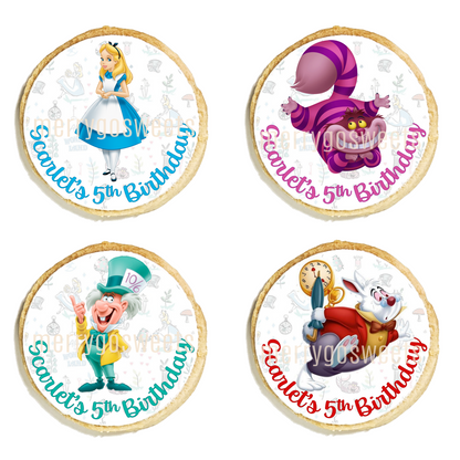 Alice in Wonderland Character Cookies