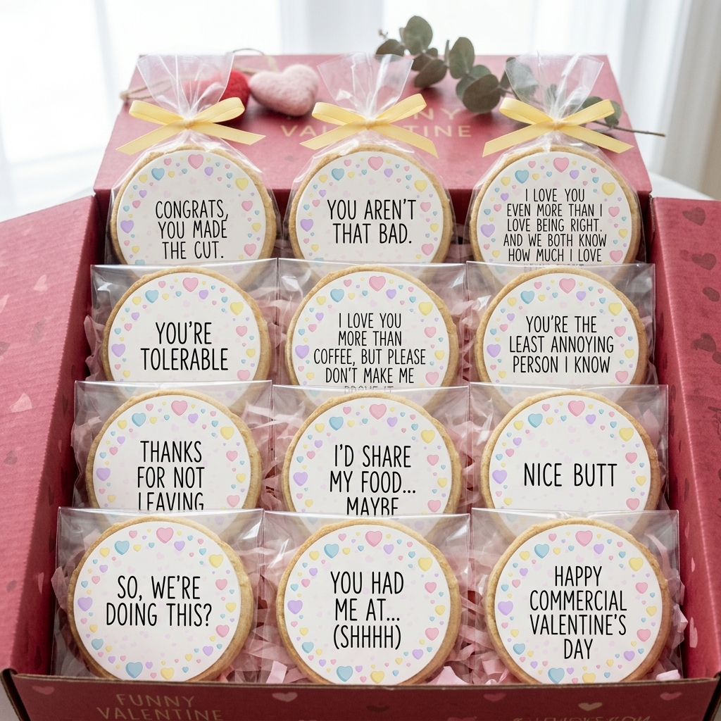 Sarcastic Sweetheart Valentine's Cookies