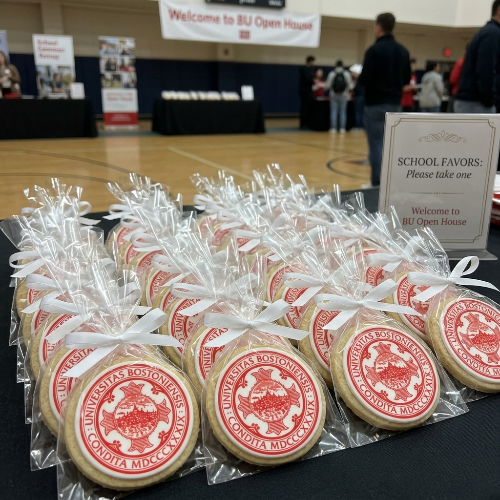 School Logo Cookies