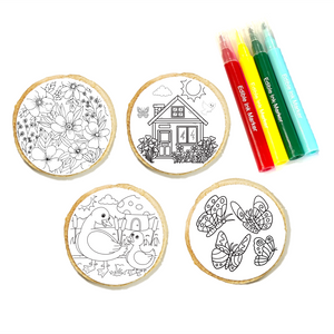 Spring Cookie Coloring Kit 4-Pack