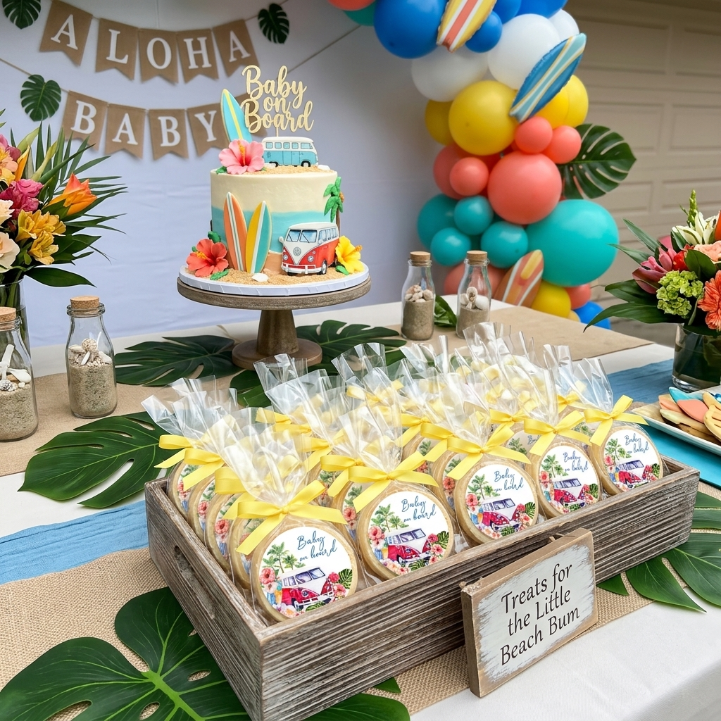 Surf Baby On Board Cookies