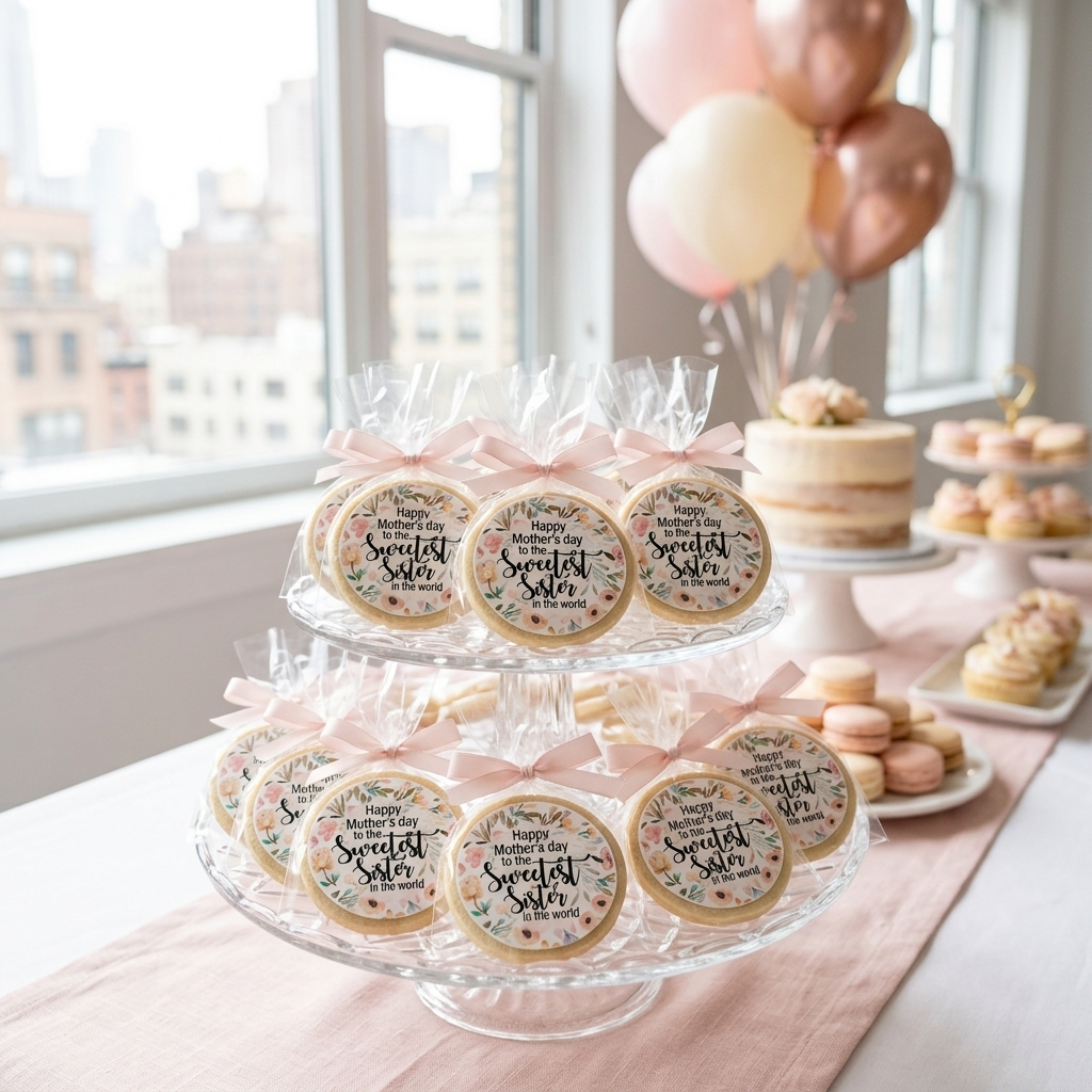 Custom Floral Mother's Day Cookies