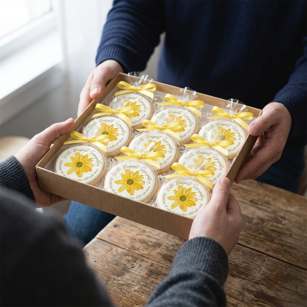 Sympathy Daisy Cookies