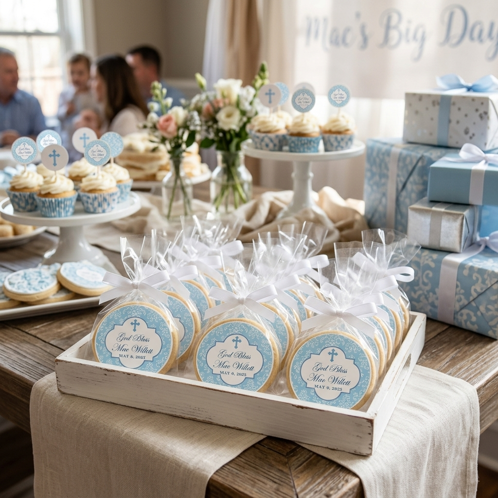 Damask Cross Cookies