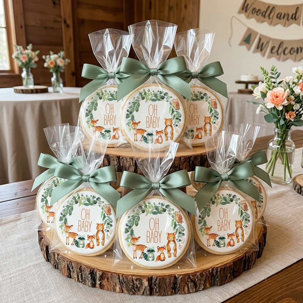 Woodland Neutral Oh Baby Cookies