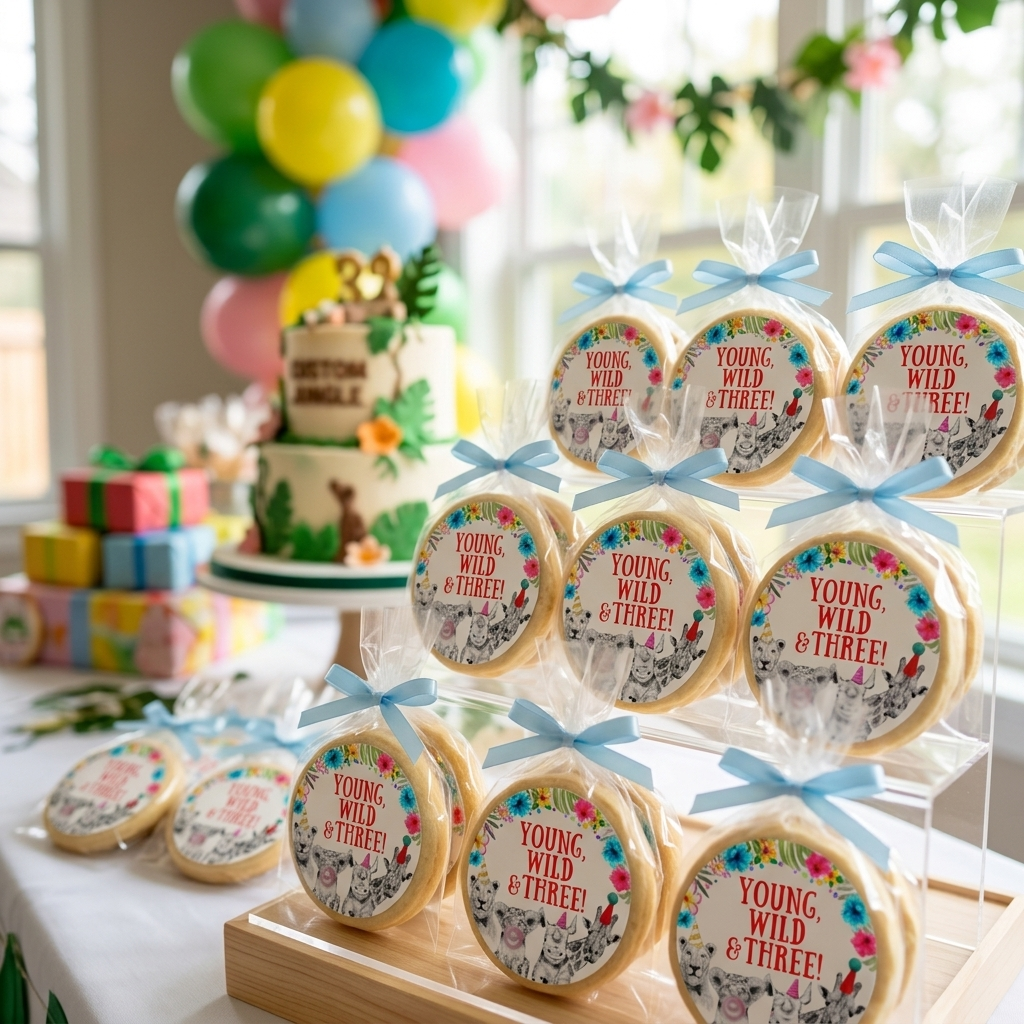 Zoo Animal Birthday Cookies