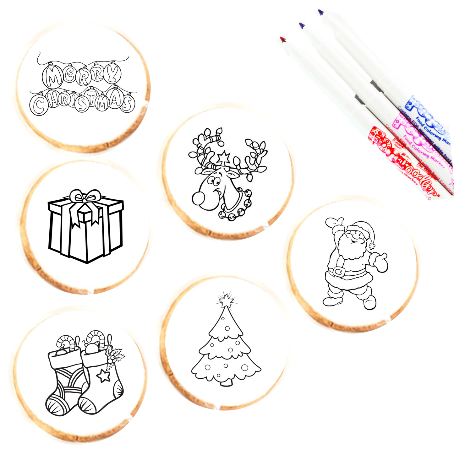 Christmas Cookie Coloring Kit