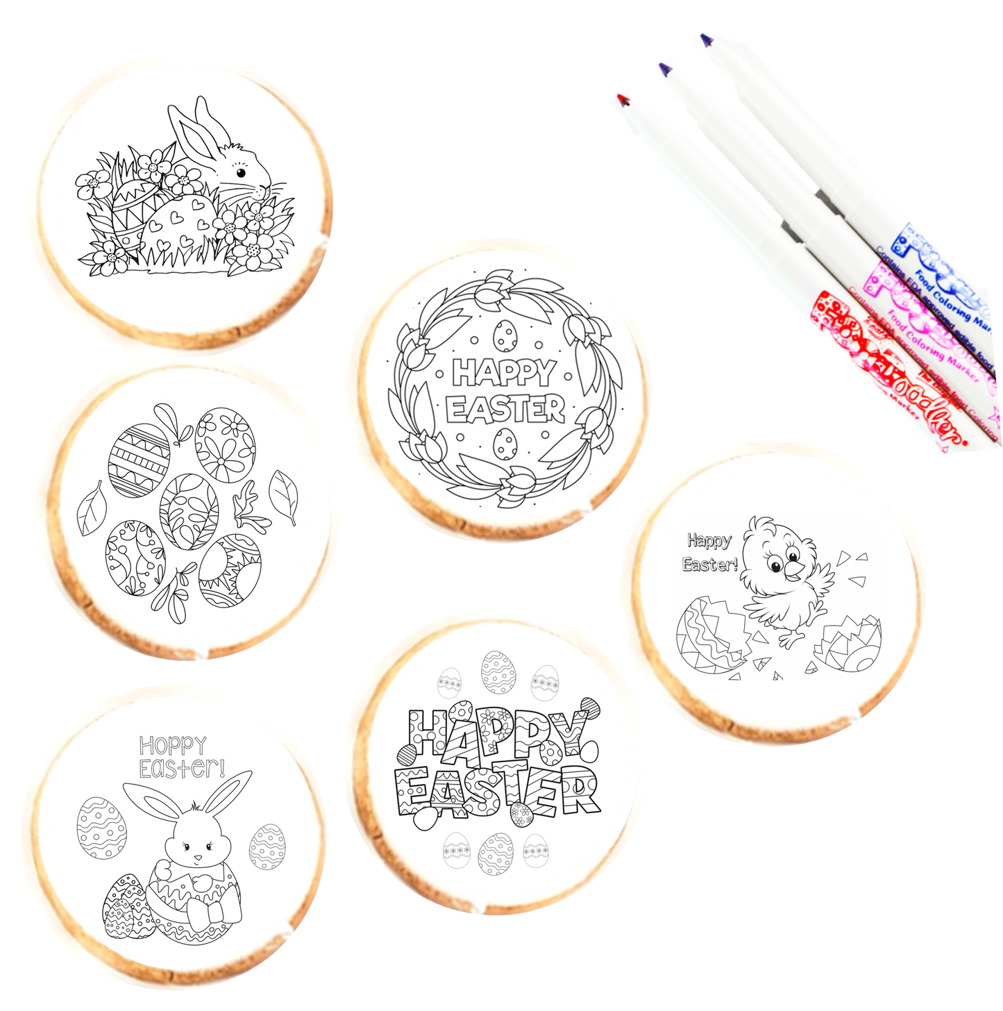 Easter Cookie Coloring Kit