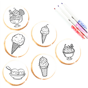 Ice Cream Image Cookie Coloring Kit