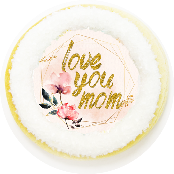 Gold Floral Mother's Day Cookies (12)