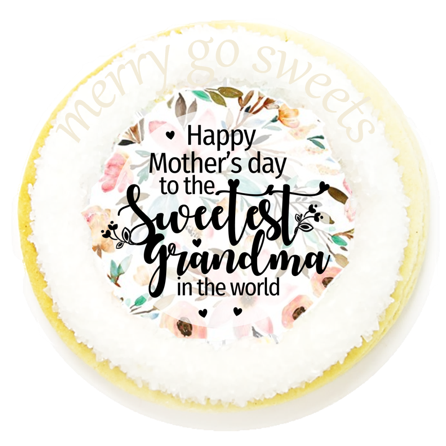 Custom Floral Mother's Day Cookies (12)